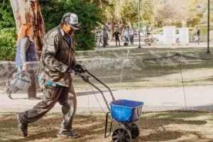 El Gobierno de San Juan inicia la resiembra otoñal en los principales pulmones verdes del microcentro