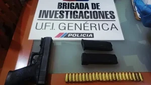 Un arma de la Policía de San Juan terminó en manos de delincuentes en Salta y desató una auditoría interna