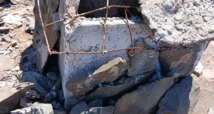 Voluntarios volvieron a reconstruir las grutas vandalizadas en la cima de Sierras Azules